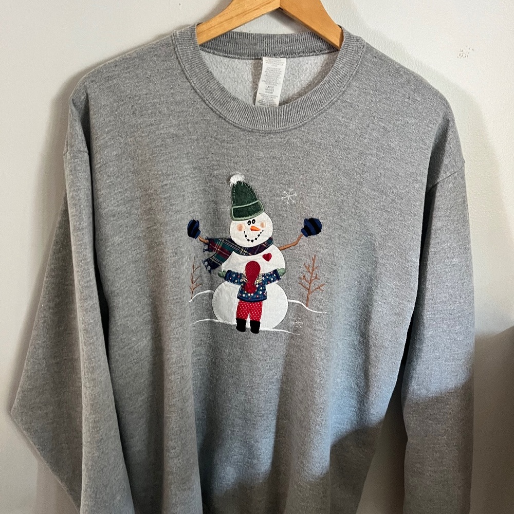 Handmade Grandma Snowman Sweatshirt
